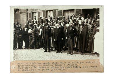 Chiefs of French West Africa, France, 17th July 1931 by French Photographer
